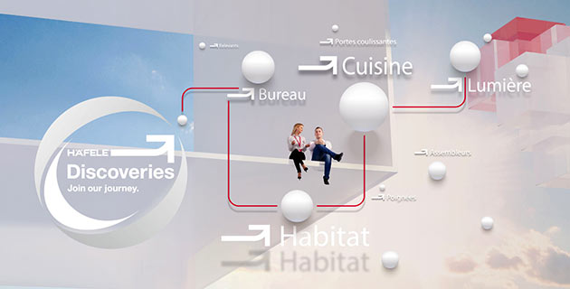 La plateforme qui présente les innovations Häfele en 3D
